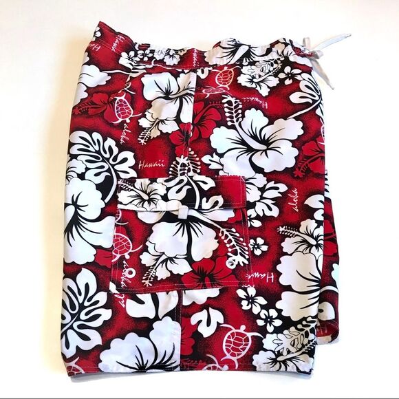Hawaii Aloha Sea Turtle Tropical Board Shorts Sz 36 - Picture 3 of 13